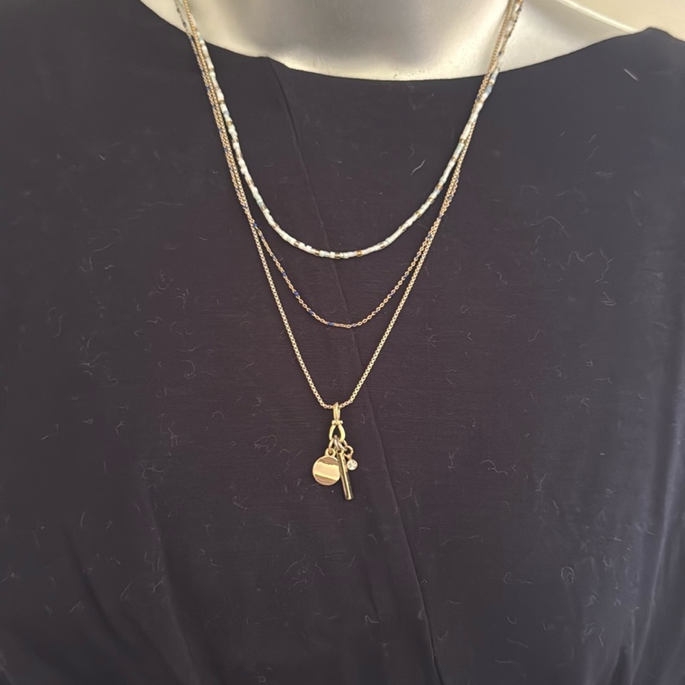🇺🇸3/$15 Loft Layered Necklace with Charms